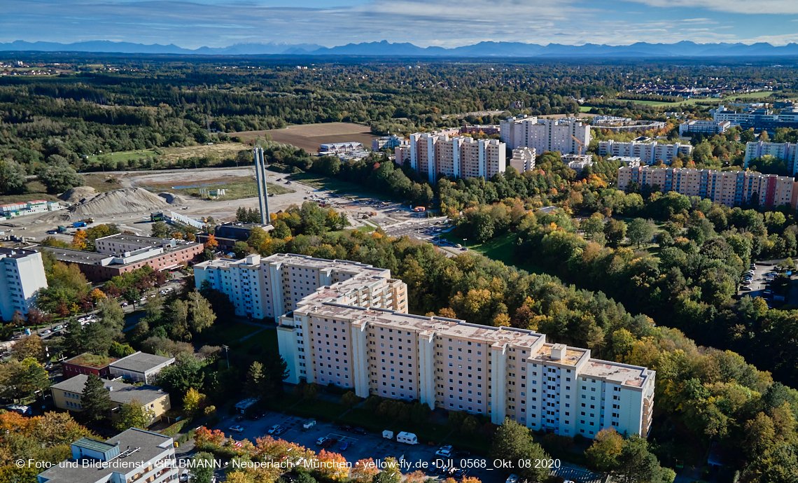 09.10.2020 - Baustelle Alexisqaurtier und Pandion Verde in Neuperlach